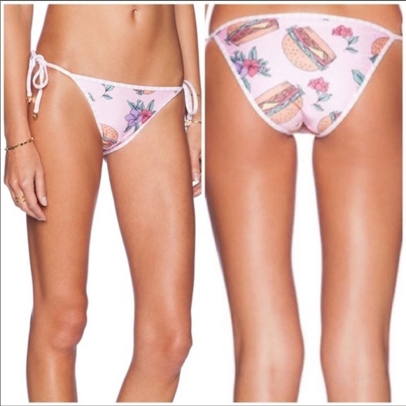 NWT Wildfox Hamburger/Club Stripe Bikini Bottom - Picture 2 of 13